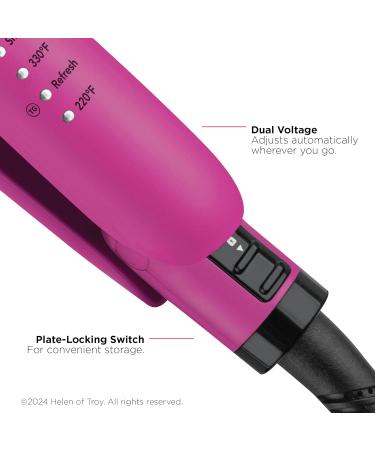 Revlon Easy Heat 1 Precision Flat Iron - Ceramic Tourmaline Hair Straightener | 5 Temp Settings for Healthy Smooth Hair - International Shipping Available - Buy Online on GoSupps.com
