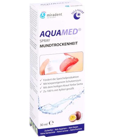 Miradent Aquamed Mouth Drying Spray - Refreshing Oral Care for Dry Mouth Relief | International Shipping Available - Buy Online on GoSupps.com