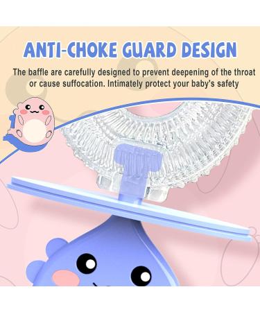 Kiuimi Kids U-Shaped Silicone Toothbrush for Gum Care - Non-Slip Handle, Anti-Choking Design - Purple, Ages 2-8 - Buy Online on GoSupps.com