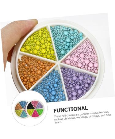 minkissy 2 Boxes Nail Art Macaron Colored Steel Balls Nail Decorations Accessories Mini Miss - Buy Online on GoSupps.com