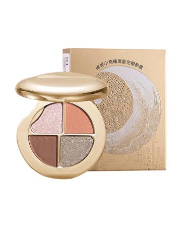 Palette de Maquillage - Palette 4-en-1 Pour Yeux et Joues | Fard Joues Et Highlighter Tenue Longue Pour Voyage Visage Filles Adolescentes Femmes Adulte N 2
