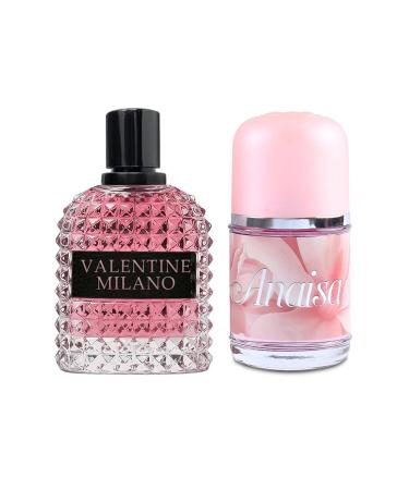 Women's Perfume Combo Set Milano Women&Anaisa Floral Fruity Fragrance Eau De Parfum Elegant 100ml Bottle Natural Spray Each for Daily Used Milano&Anaisa