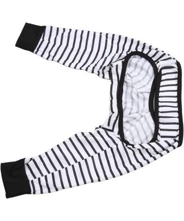 Dog Front Leg Brace Adjustable Pet Dog Elbow Protector Soft Easy to Wear Black White Stripe for Postoperative Recovery (2XL) - Buy Online on GoSupps.com