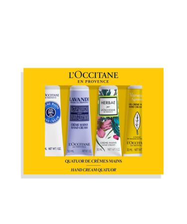 L'Occitane - Hand Cream Quartet Set - Shea Lavender from Haute-Provence Herbae and Citrus Verbena - Made in France