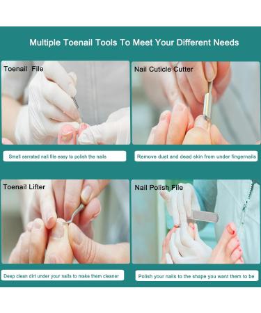 Toenail Clippers for Thick & Ingrown Nails | Large Set for Seniors & Men - Best Quality & Easy Use - Buy Online on GoSupps.com