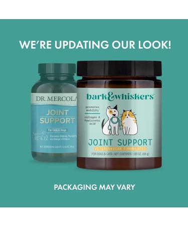 Dr. Mercola Bark & Whiskers Joint Support for Cats & Dogs - 60 Scoops - Natural Relief - Buy Online on GoSupps.com