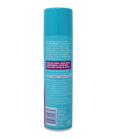 Rave Hairspray 4x Mega Unscented 11oz - Pack of 2 - Buy Online on GoSupps.com