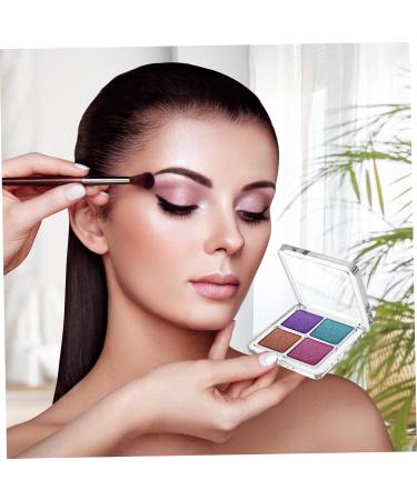 Mipcase 2pcs Eyeshadow Diy Make up Accessory 4 Grids Empty Eye Shadow Pallet Cosmetic Platen Acrylic Travel - Buy Online on GoSupps.com