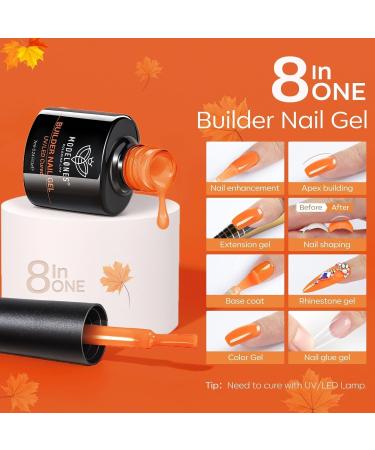 Modelones Fall Autumn 6 Colors Builder Gel Set - 8-in-ONE Nail Gel Kit - Buy Online on GoSupps.com