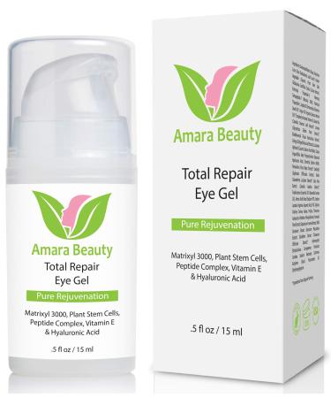 Eye Cream Gel for Dark Circles and Puffiness with Peptides & Hyaluronic Acid.5 fl. oz.