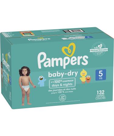 Pampers Baby Dry Diapers Size 5 132 Count Leakproof days & nights - Buy Online on GoSupps.com
