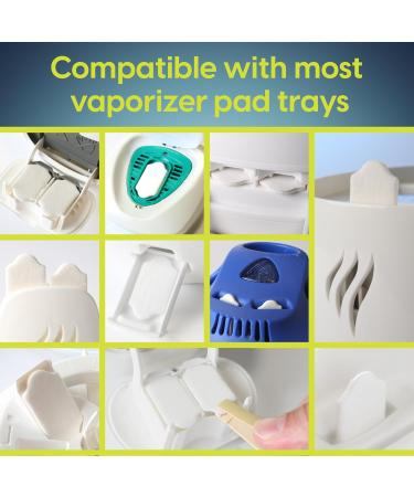 Vapor Pads - Soothing Eucalyptus & Menthol Refill for Humidifiers & Vaporizers | 24 Non-Medicated Pads for 8 Hours of Congestion Relief - Buy Online on GoSupps.com