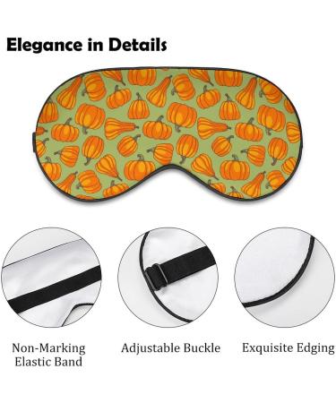 Cartoon Pumpkin Sleep Mask for Women | Adjustable Eye Shades with Elastic Strap - Perfect for Travel & Relaxation - Buy Online on GoSupps.com