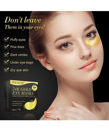 AIQIUSHA 30 Pairs Under Eye Treatment Masks Natural Gel Patch Lighten Dark Circles Collagen Eye Care Mask for Anti-Wrinkle Eye Bags Skin Care Moisturizing Soothing Firming - Buy Online on GoSupps.com