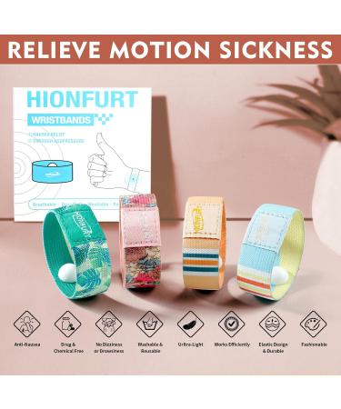Nausea Relief Motion Sickness Bands | Anti-Nausea Wristbands for Adults & Kids | Morning Sickness Relief Bracelets (Medium M-Yellow) - Perfect for Travel & Pregnancy - Buy Online on GoSupps.com