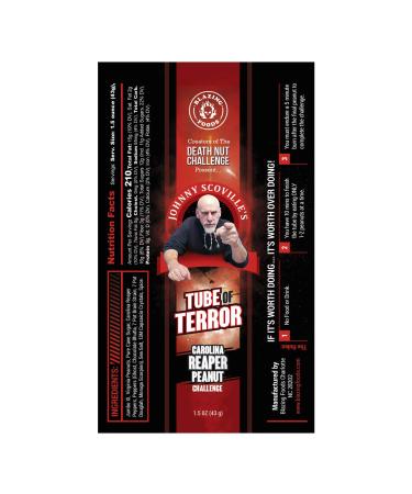 Tube of Terror Challenge: Hottest Carolina Reaper, Ghost & Scorpion Pepper Peanuts - Buy Online on GoSupps.com