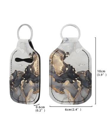 FKELYI Cute Cow Print Hand Sanitizer Holder Keychain - Empty Travel Size Bottle for Liquid Lotion Toiletry - Buy Online on GoSupps.com
