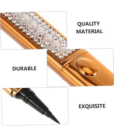 DOITOOL 2pcs Self Adhesive Mascara Liquid Eyeliner Liquid Makeup Eyeliners Makeup Supplies Eyelash Cosmetics 1 count (Pack of 1) Goldenx2pcs - Buy Online on GoSupps.com