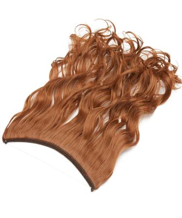Tess Hair Part Extensions | Ombre Synthetic Wavy Hair 50cm | 90g Earth Brown & Copper - Perfect for International Shipping - Buy Online on GoSupps.com