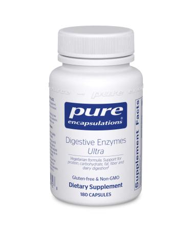 Pure Encapsulations Digestive Enzymes Ultra | Supplement to Aid in Breaking Down Fats, Proteins, and Carbohydrates for Digestion* | 180 Capsules 180 Count (Pack of 1) - Buy Online on GoSupps.com