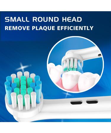 8PCS Replacement Toothbrush Heads for Oral-B Electric Toothbrushes | Small Round Refills for Models 3756 3757 3744 3765 3709 4729 - Buy Online on GoSupps.com