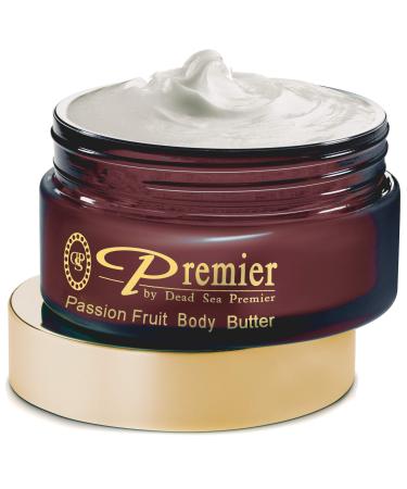 Premier Dead Sea Aromatic Body Butter- Passion Fruit anti aging skin care moisturizer hydrating shea butter stretch mark cream firming age spots neck & D collet lightweight & silky 5.95Fl.oz