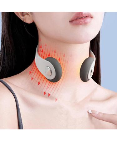 Neck Massage Device - Electric Pulse Massager for Cervical Spine Relief | Adjustable Fast Warming & Travel-Friendly - Buy Online on GoSupps.com