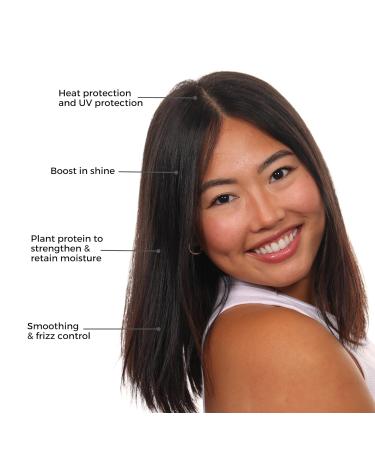 Peri Smoothing & Nourishing Hair Serum - Vegan Repair Formula for Silky Smooth Hair Frizz Control Heat Protection | Gluten Silicone & Paraben Free - Buy Online on GoSupps.com