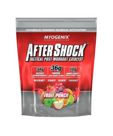 Myogenix Aftershock Post Workout Muscle Growth Whey Protein Powder Speeds Up Muscle Growth and Recovery Supports Joint Health and Replenishes Glycogen Fruit Punch 6 lbs Fruit Punch 6 Pound