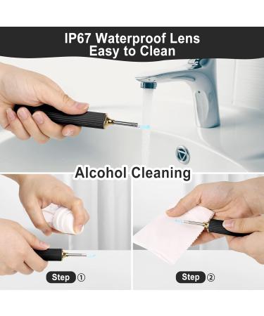 1080P Ear Wax Removal Kit with Camera for iPhone/Android - vLight Ear Cleaning Tool - Black - Buy Online on GoSupps.com
