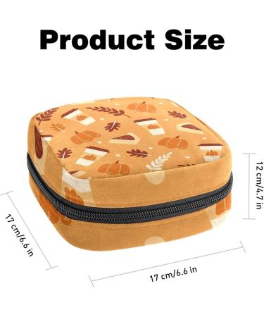 Halloween Pattern Menstrual Pad Storage Bag - Portable Sanitary Napkin Pouch for Women and Teen Girls - Color 12 - Buy Online on GoSupps.com