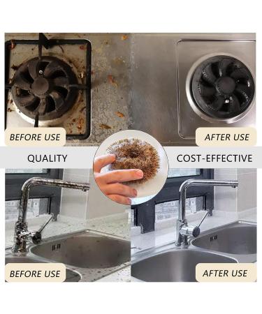 DOKLY Coconut Cleaning Scourers - Pack of 2 | Eco-Friendly Dish Cleaners | Multi-Purpose Scrub Set | Biodegradable Kitchen & Bathroom Scrubbers - Buy Online on GoSupps.com