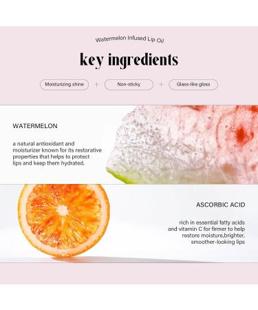 Honey Watermelon Lip Oil Day & Night Moisturizing Repair Kit to Prevent Dry Cracked Lips Soothes Comforts Nourishes & Protects Lips Exfoliating Sleeping Mask - Buy Online on GoSupps.com