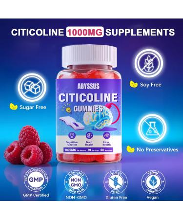 ABYSSUS A Bundle of CDP-Choline Gummies + Red Yeast Rice & CoQ10 Gummies Designed to Cognitive Support and Heart Health in a Tasty Convenient Format - Buy Online on GoSupps.com