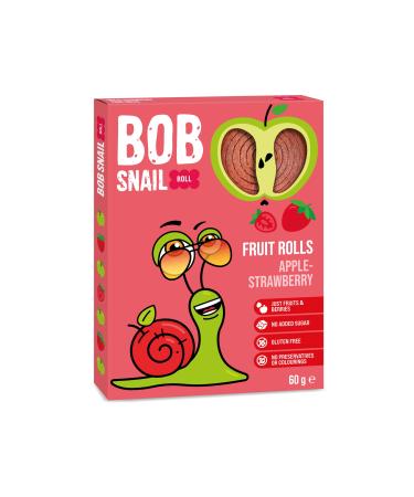 Bob Snail Bob Snail - Apple-Strawberry Fruit Sweets 60g
