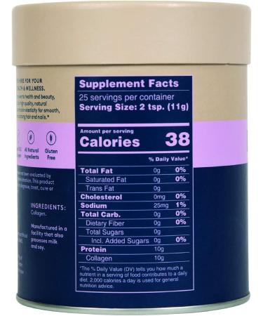 Dose & Co Pure Collagen Powder 10oz - Hydrolyzed Peptides Supplement for Hair, Skin & Nails - Non-GMO, Dairy Free, Gluten Free, Sugar Free - 10 Ounce Pack - Buy Online on GoSupps.com