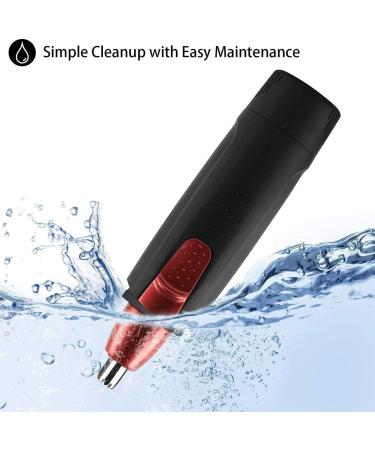 Portable Nose and Ear Hair Trimmer - Stainless Steel Waterproof Dual Edge Blades for Men & Women | Perfect Gifts for Father & Boyfriend - Buy Online on GoSupps.com