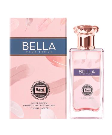 Hybrid & Company Women Bella Pour Femme Eau De Parfum Vaporisateur Natural Spray 3.4 Fl Oz