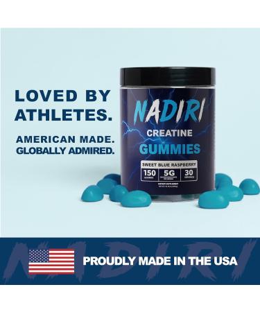 NADIRI Creatine Monohydrate Gummies 5g Creatine per Serving 150 Gummies Supports Muscle Strength Energy & Recovery for Men and Women - Buy Online on GoSupps.com