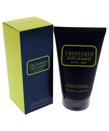 Trussardi Riflesso Blue Vibe Men's Shampoo & Shower Gel 3.4 oz - Luxury International Shipping - Buy Online on GoSupps.com