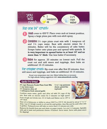 Namaste Foods Gluten Free Pizza Crust Mix 16oz - Pack of 6 | Allergen-Free - Buy Online on GoSupps.com