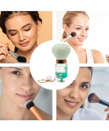 Loose Setting Powder Brush | Loose Powder Makeup Brush | Portable Face Brush for Women Cheek Makeup Brush for Blush Shadow Face Highlight Green - Buy Online on GoSupps.com