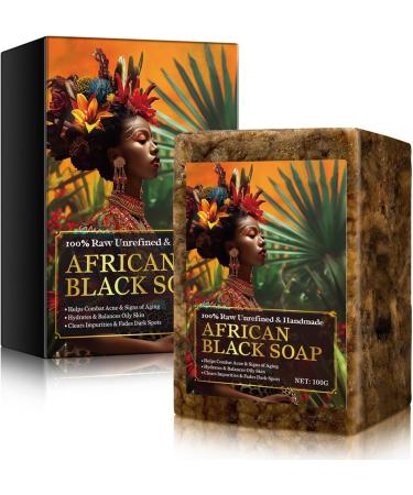  Ziennhu Black Soap - Acne Soap Bar - Natural Soap Skin Care Traditional Soap Purifying Soap Organic Soap Body Care Handmade Soap - Buy Online on GoSupps.com