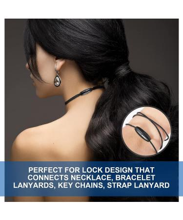 100 Pc Black Breakaway Safety Clasp Barrel Connectors for Jewelry - Buy Online on GoSupps.com