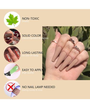 Saviland Fall Winter Acrylic Powder Set - 10 Colors Brown Grey Series for Nail Extension and Art - Professional Polymer Powder Kit - Manicure Gifts - No Lamp Needed - Buy Online on GoSupps.com