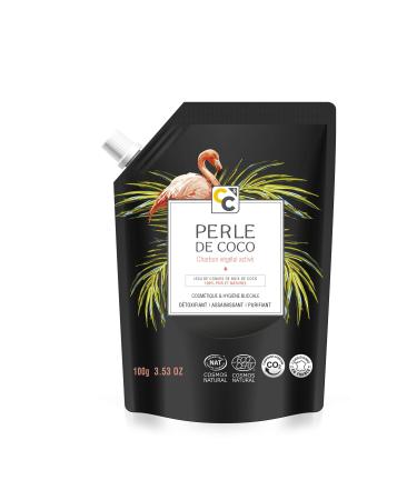 Comptoirs et Compagnies COMPTOIRS ET COMPAGNIES - Active Vegetable Charcoal - Multi-purpose - Cosmetic and Oral Hygiene - Coconut Pearl - Cosmos Natural Certified - 100g