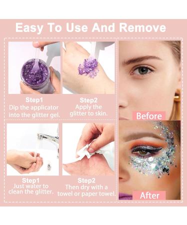 Buy Boko 50ML Patriotic Body Glitter Gel - Red White & Blue Chunky Makeup for Face Hair & Body | Perfect for 4th of July Olympics & Rave Parties - Buy Online on GoSupps.com