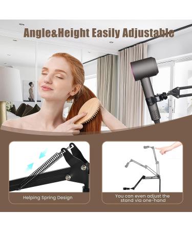 Hands-Free Hair Dryer Stand | 360 Rotating Blow Dryer Holder with Heavy Base | Adjustable 1.8m Stand | Suitable for 99% of Hair Dryers - Buy Online on GoSupps.com