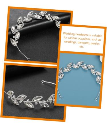 minkissy Bridal Hair Accessories Headbands Zirconia Headband Bridal Headpiece Bridal Hair Vine Bride Wedding Alloy - Buy Online on GoSupps.com