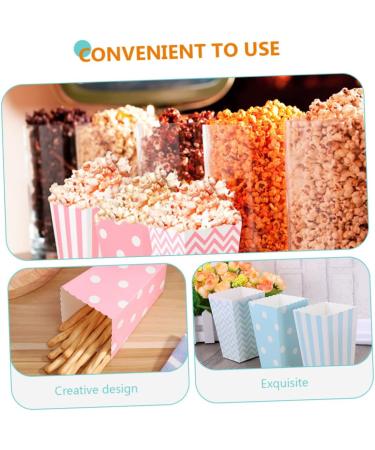 Zerodeko 48pcs Boxes Popcorn Box French Fries Bags French Fries Serving Boxes Popcorn Bucket Movie Popcorn Containers Chocolate Popcorn Party Snack Containers Packing Box Disposable Paper - Buy Online on GoSupps.com